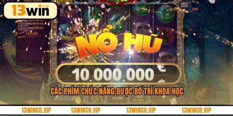 Các phím chức năng được bố trí khoa học